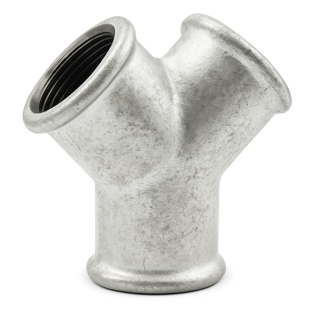Y fonte galvanisé plomberie