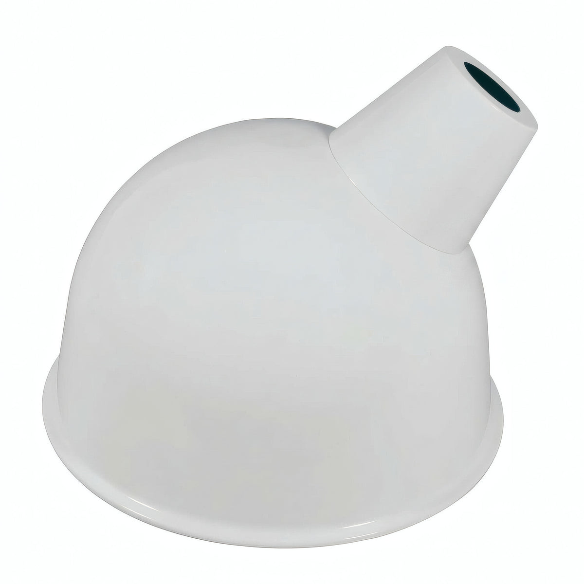 Quebra-luz com abertura oblíqua Ø 30 cm para casquilho E27 — Branco