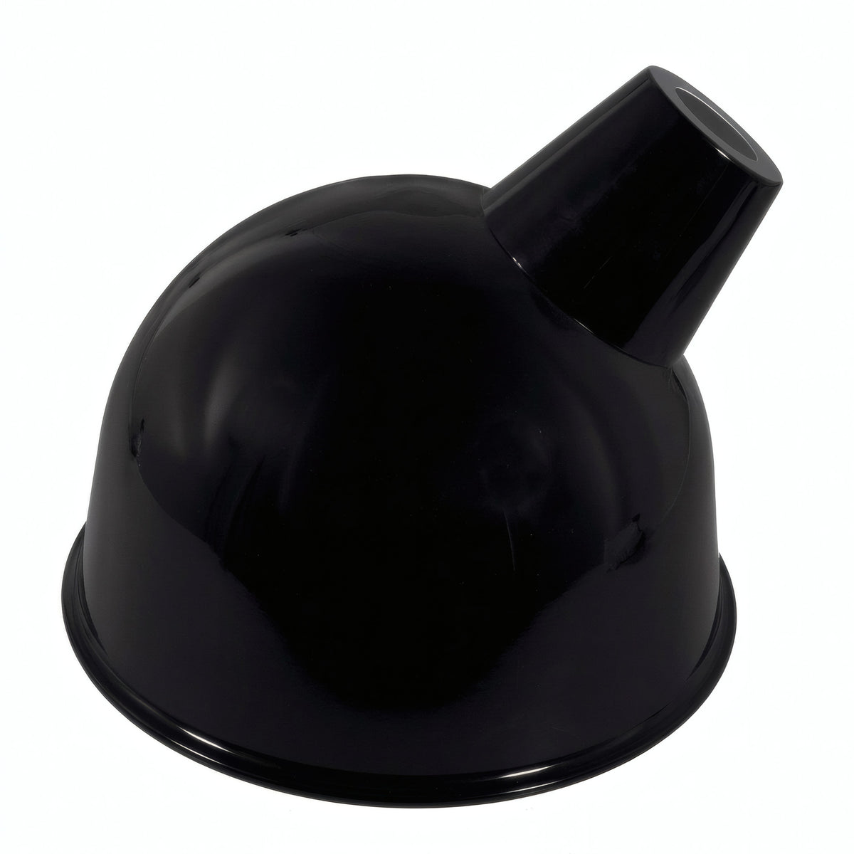 Quebra-luz com abertura oblíqua Ø 30 cm para casquilho E27 — Preto
