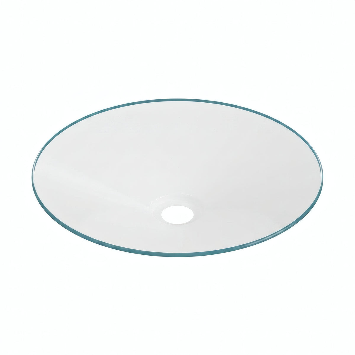 Quebra-luz plano esmaltado Ø 30 cm para casquilho E27 — Azul petróleo
