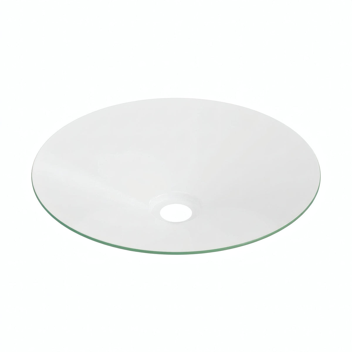 Quebra-luz plano esmaltado Ø 30 cm para casquilho E27 — Verde relva
