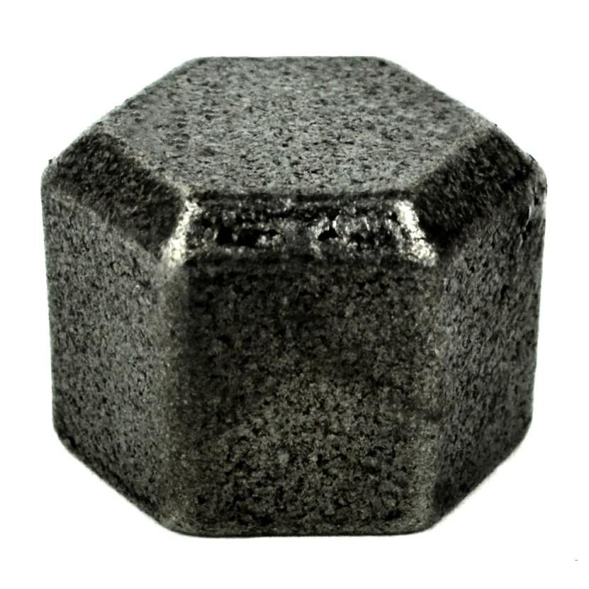 Tampão fêmea ferro fundido preto Premium - conexão de canalização roscada