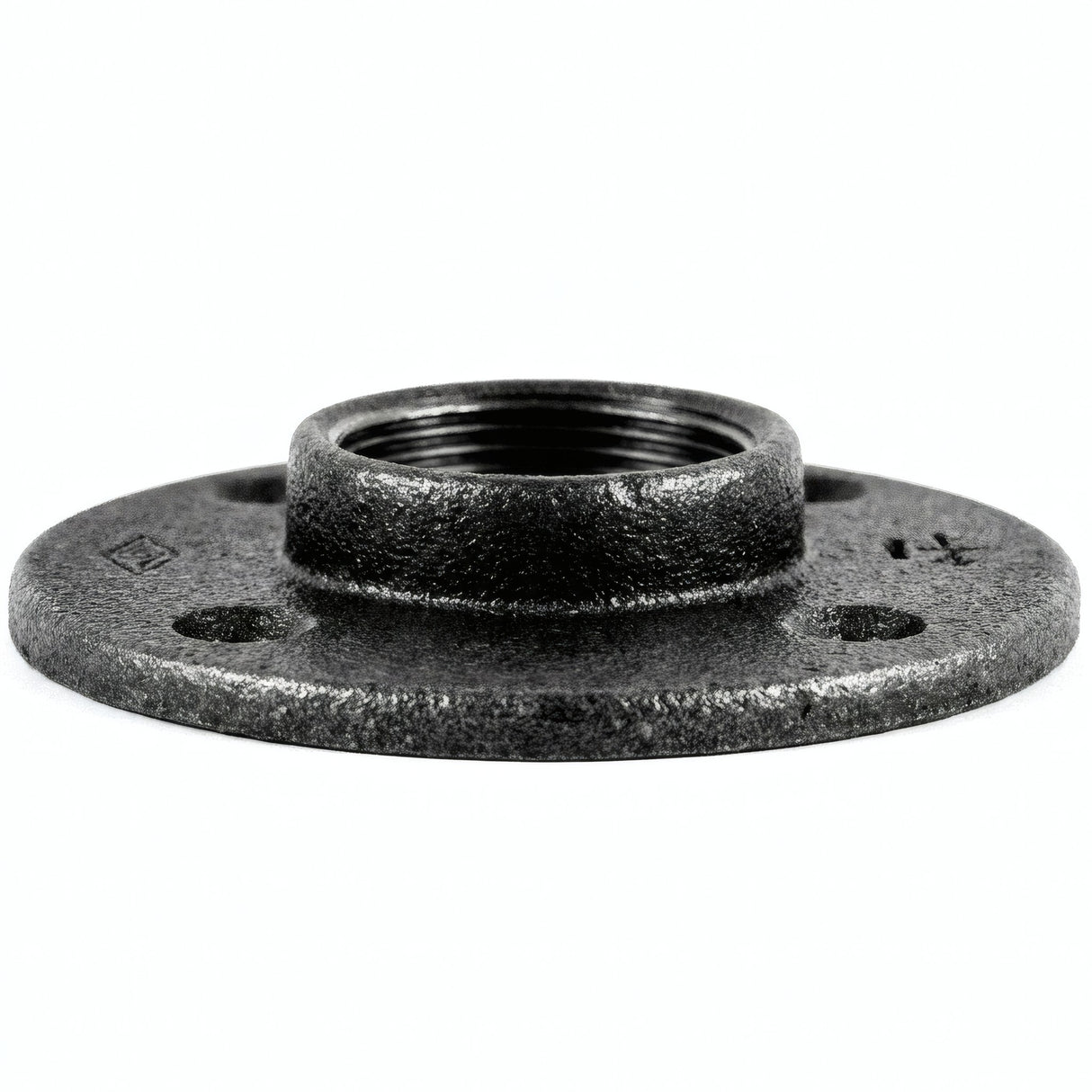 Flange 1''1/4 | 33x42mm diâmetro grande ferro fundido preto - foto de produto sobre fundo branco 2