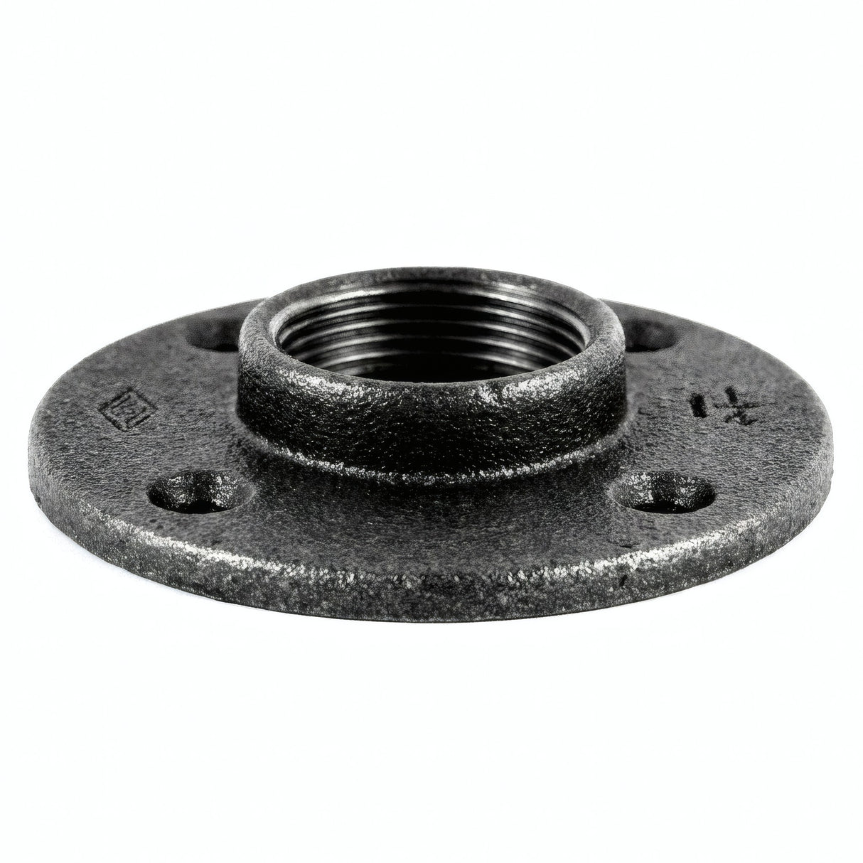Flange 1''1/4 | 33x42mm diâmetro grande ferro fundido preto - foto de produto sobre fundo branco 4