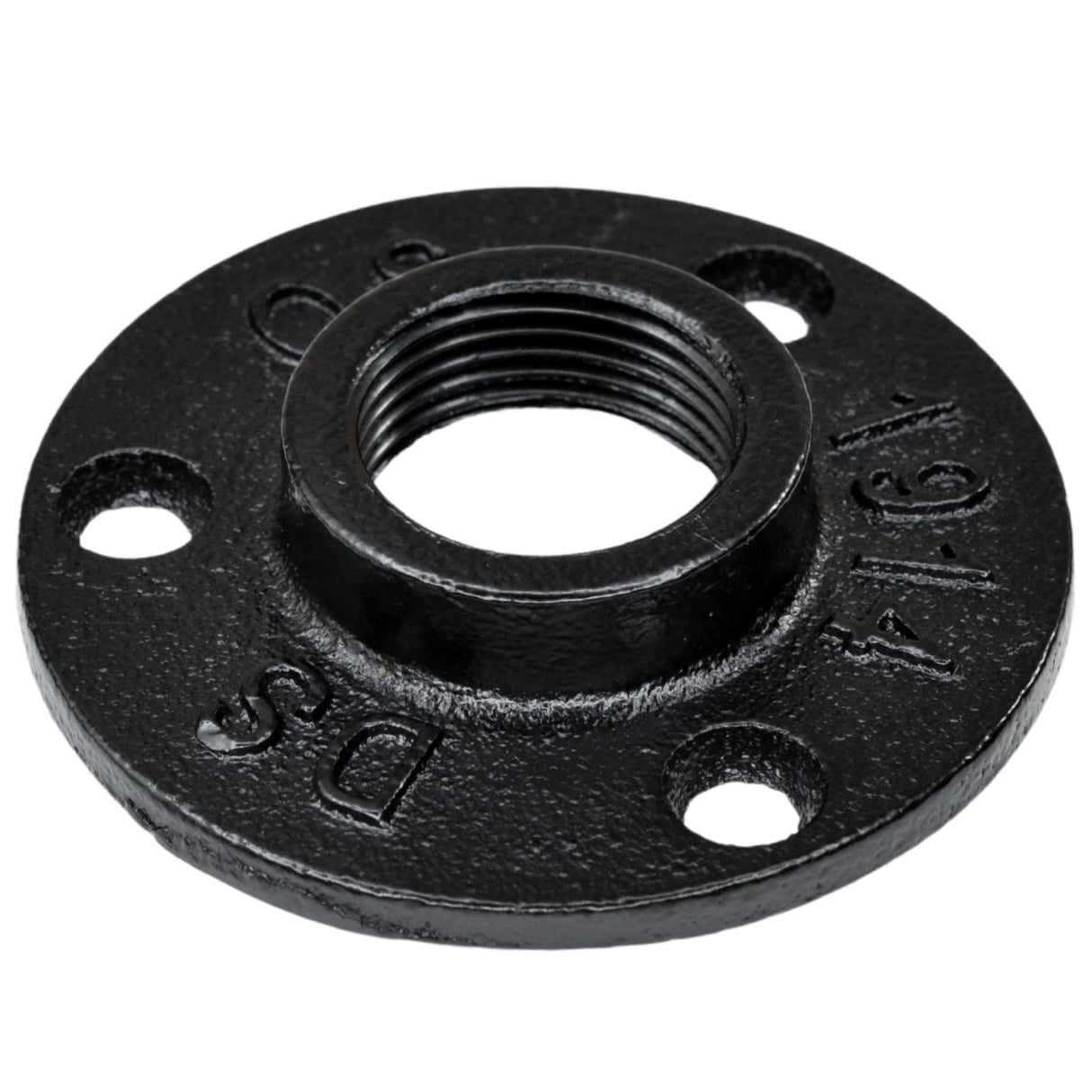 Bride plancher peinte noire plomberie