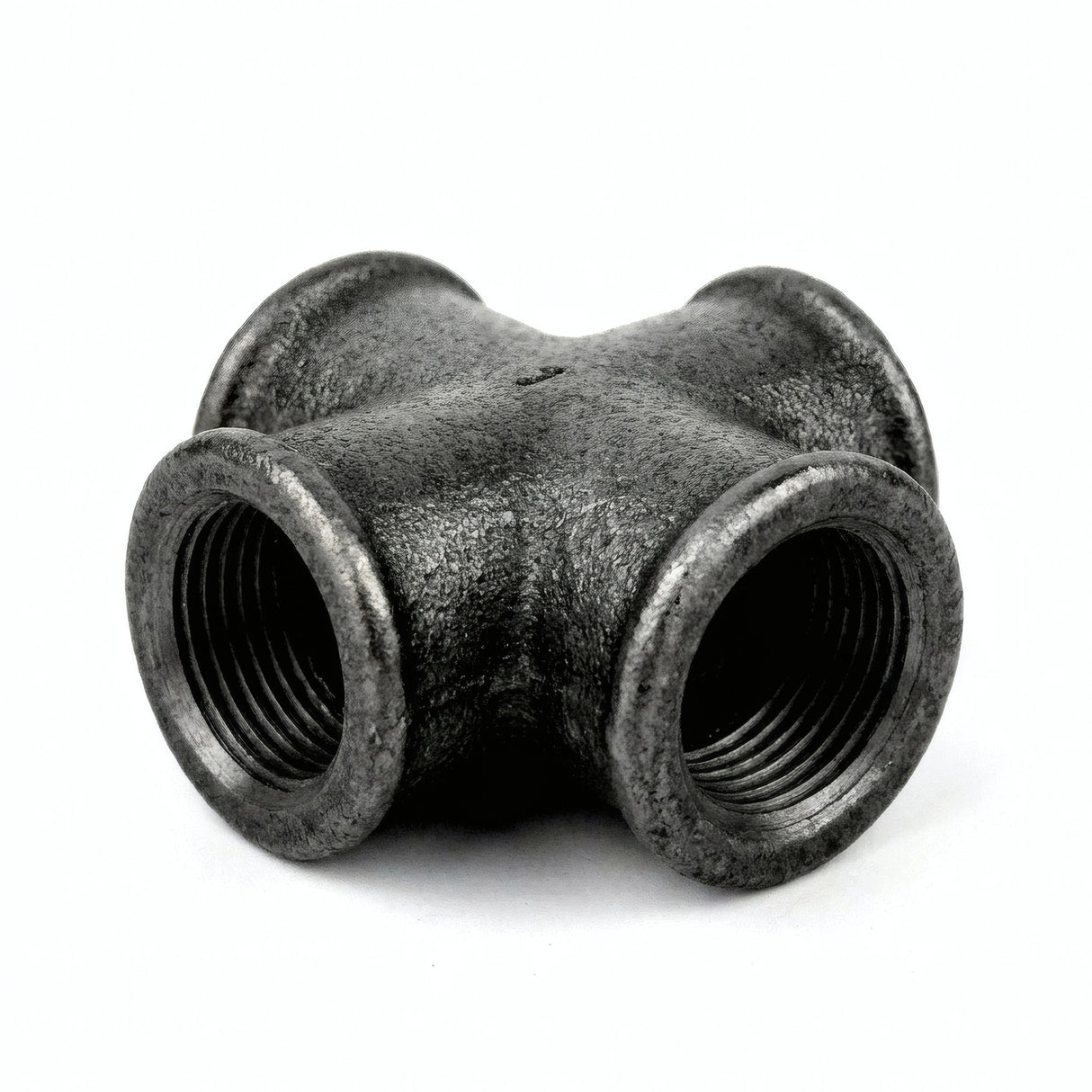 Croix - 4 voies - fonte noire - photo produit fond blanc 7