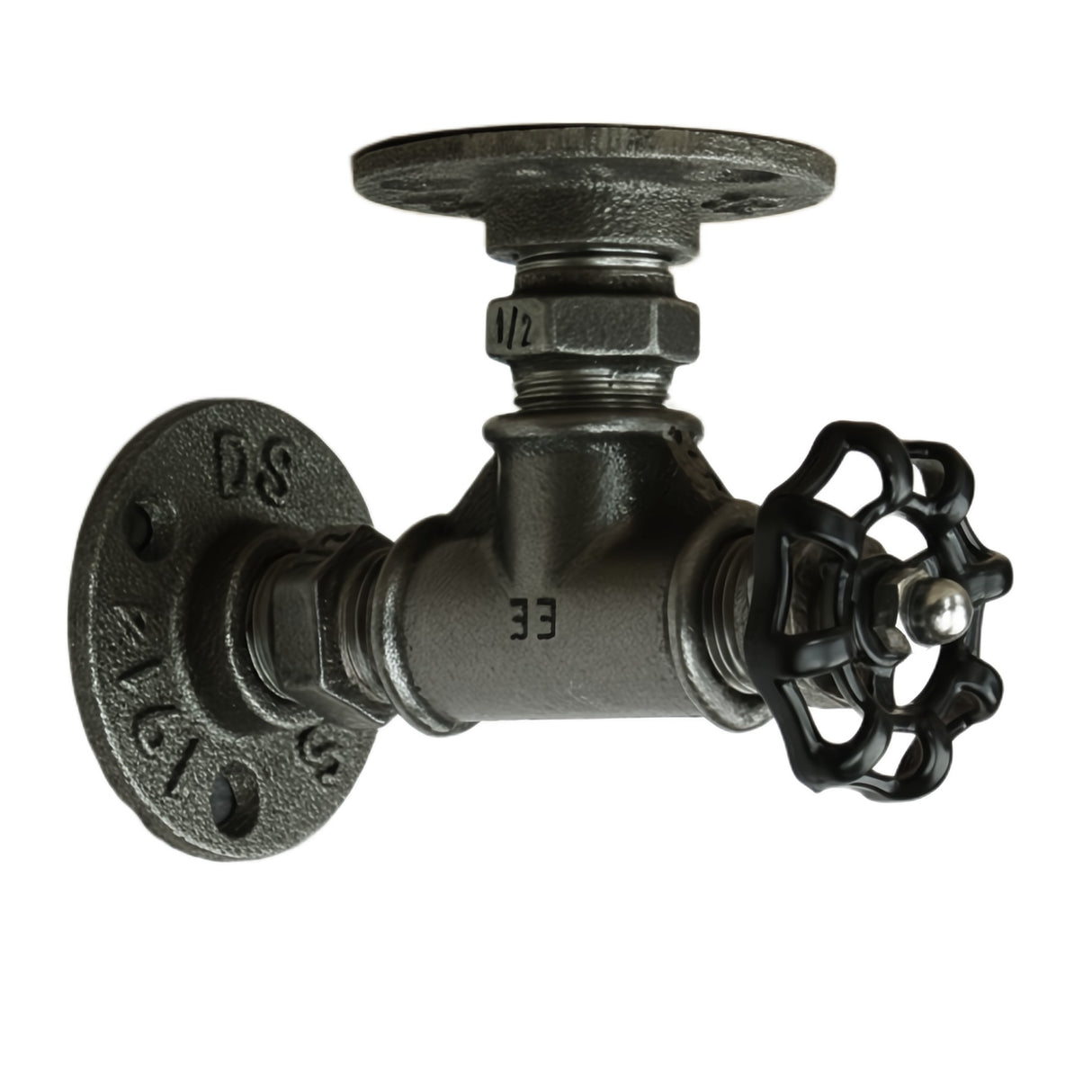 Suporte com volante preto | Modelo 3