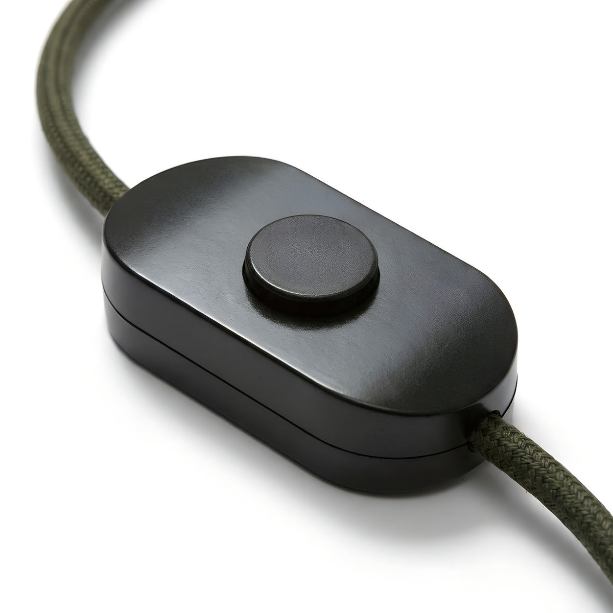 Interruptor de pé unipolar preto para candeeiros de pé — Preto