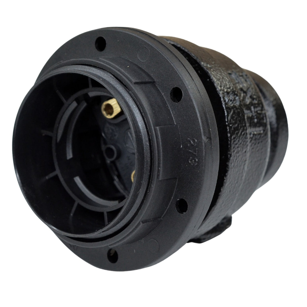 Kit Casquilho E27 Termoplástico com Conexão – decoração – pintura preta - kit casquilho para lâmpada industrial DIY - vista 3