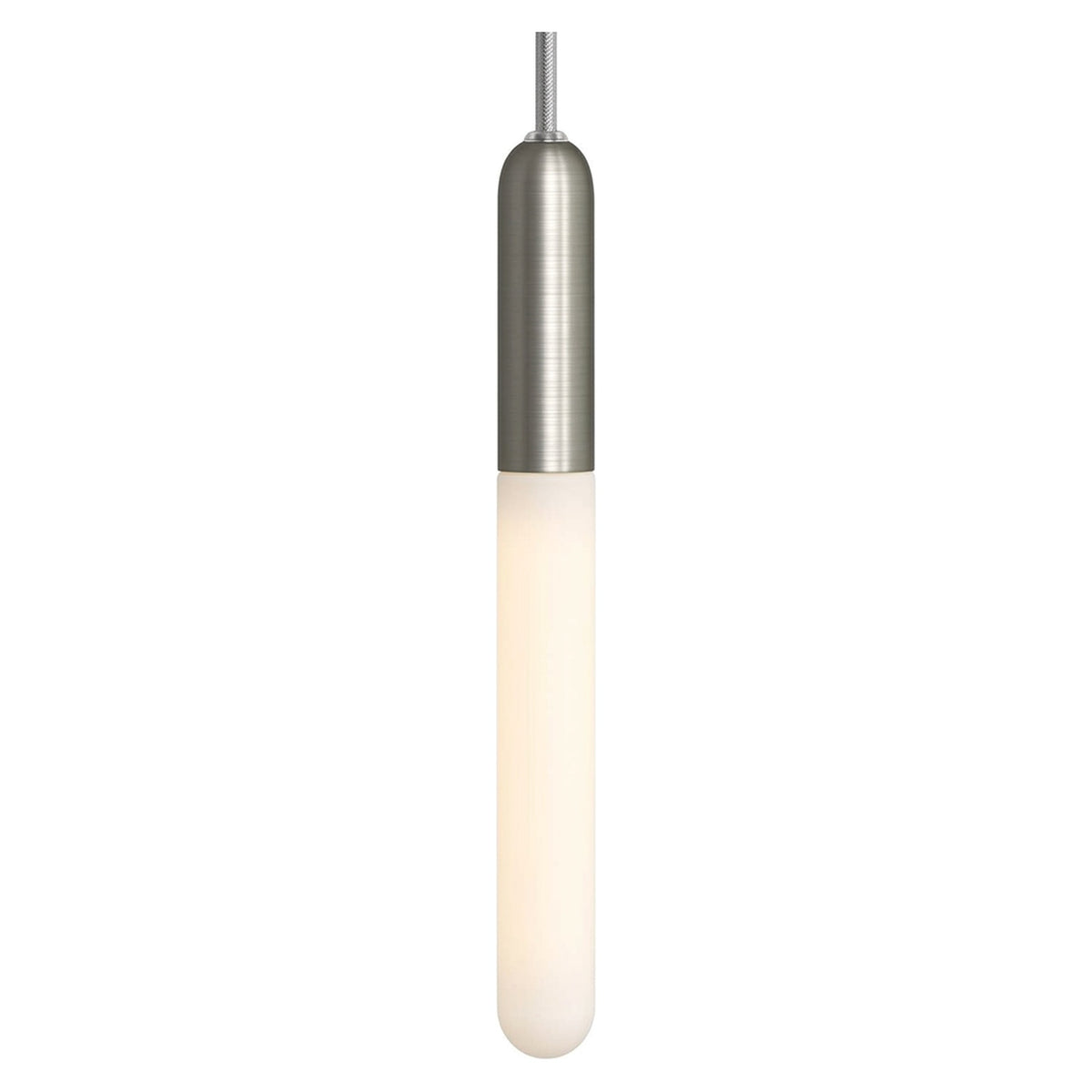 Casquilho E14 compacto em metal — Titânio acetinado