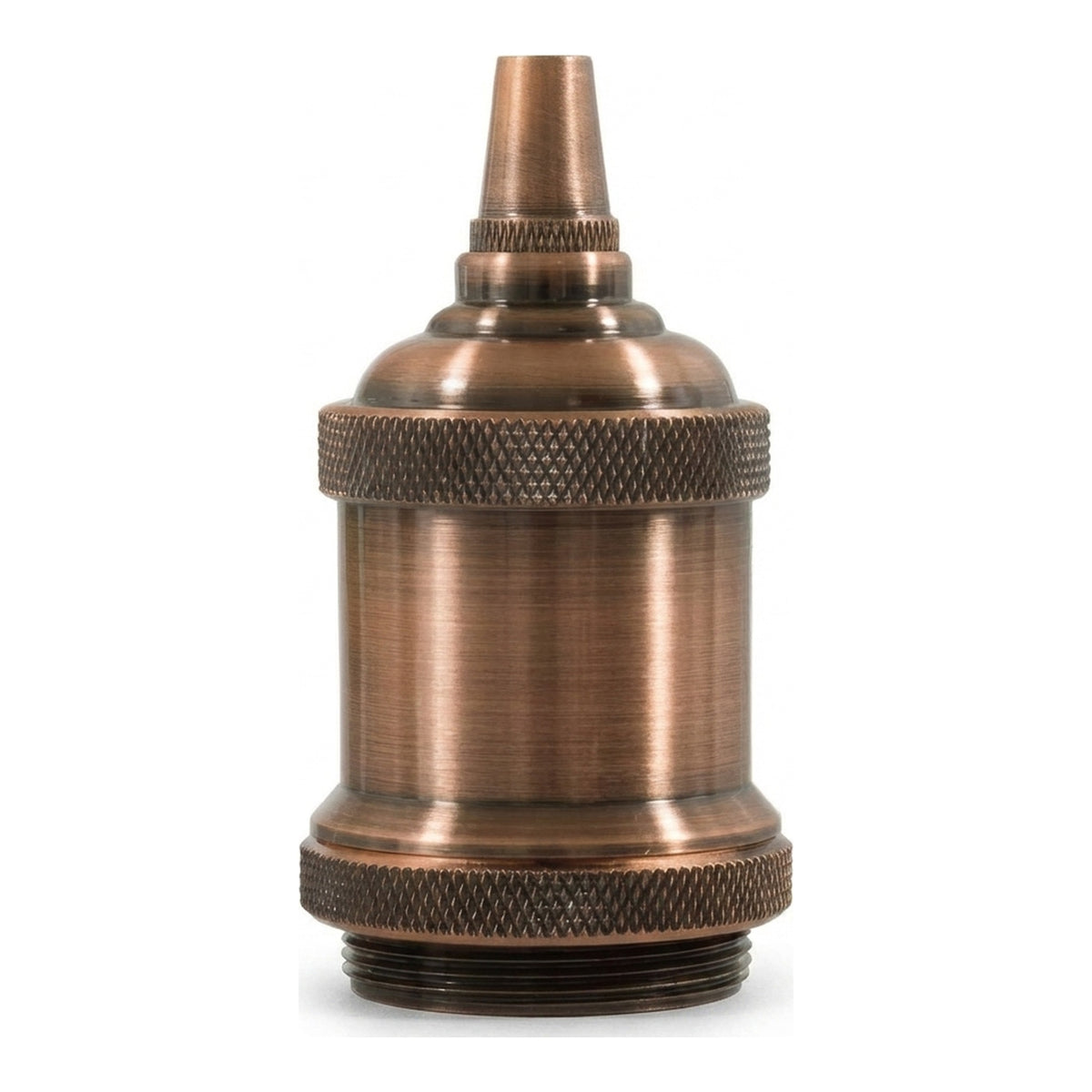 Casquilho E27 em alumínio vintage — Cobre