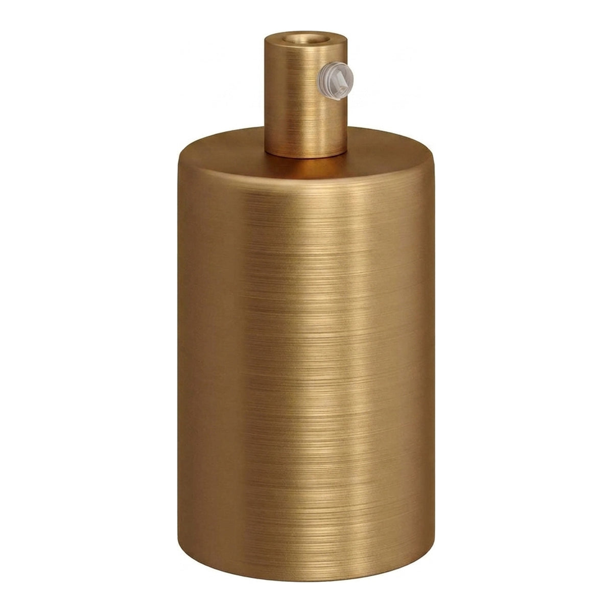 Casquilho E27 cilíndrico em metal — Cilíndrico em metal / Bronze acetinado
