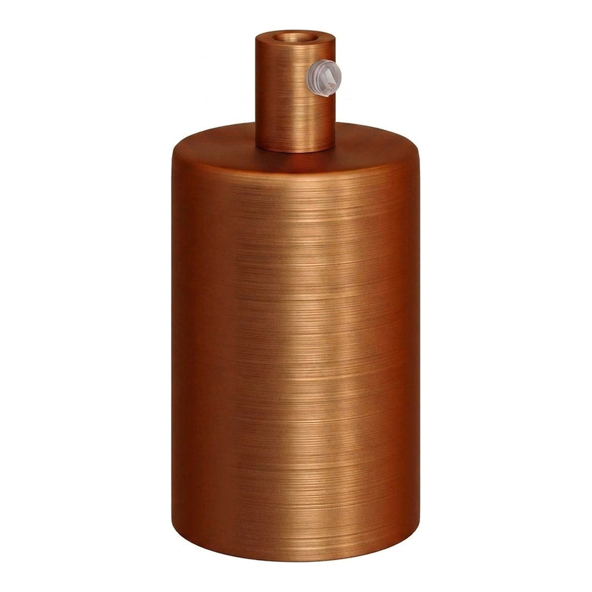 Casquilho E27 cilíndrico em metal — Cilíndrico em metal / Cobre acetinado