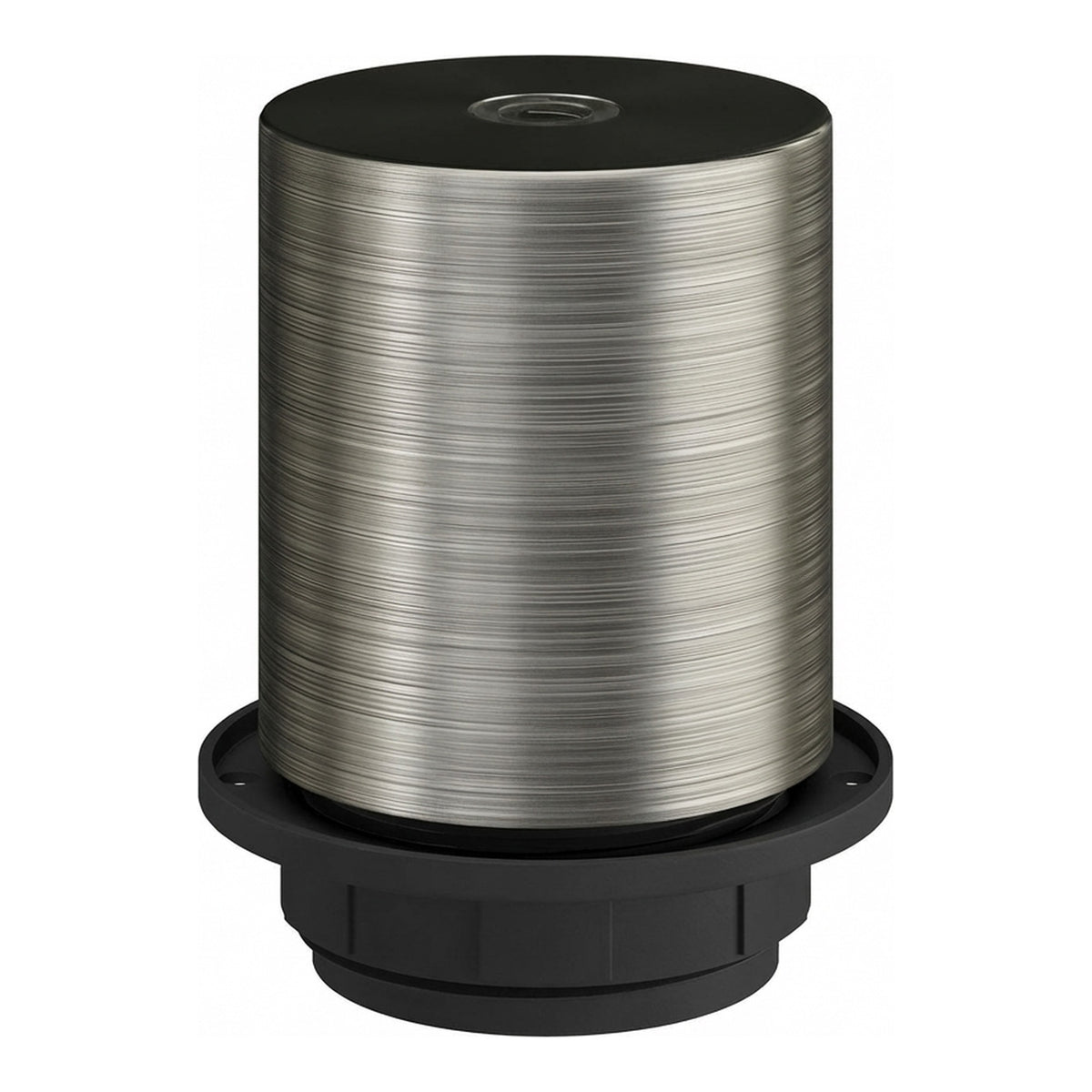 Casquilho E27 semirroscado em metal — Titânio acetinado