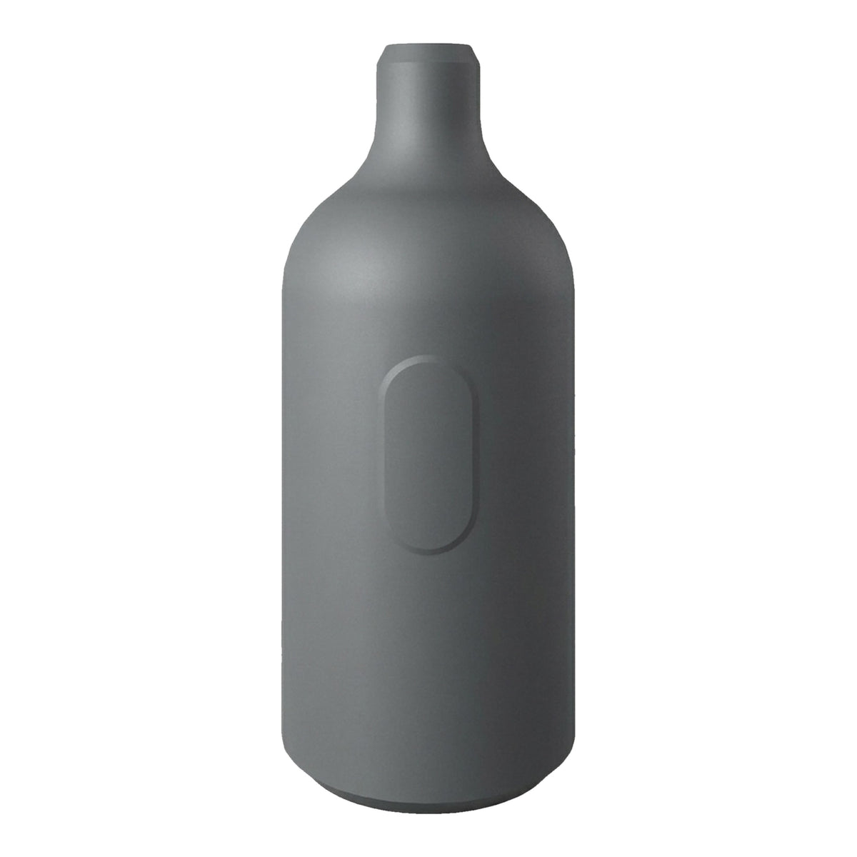 Casquilho E27 em silicone com interruptor — Cinzento