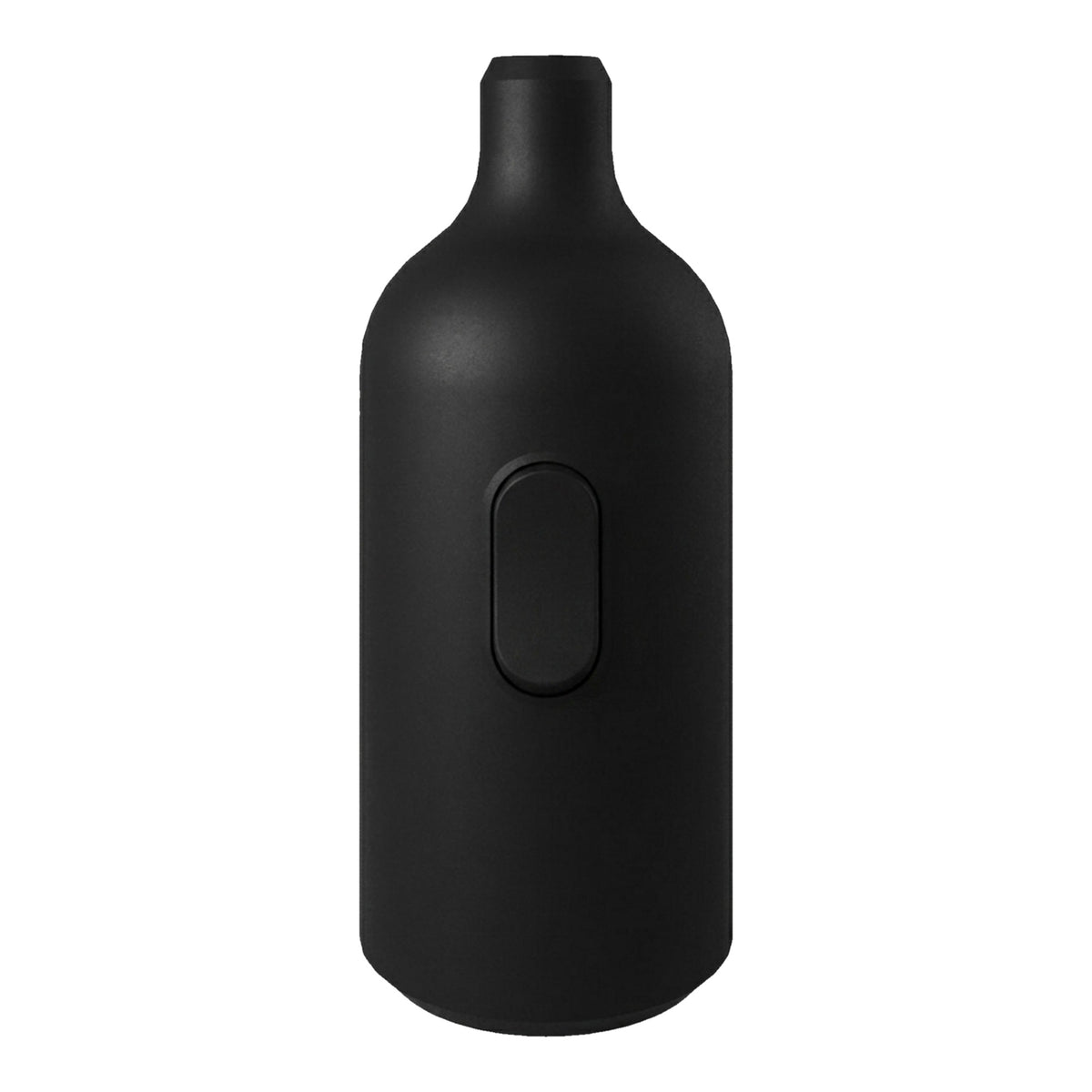 Casquilho E27 em silicone com interruptor — Preto