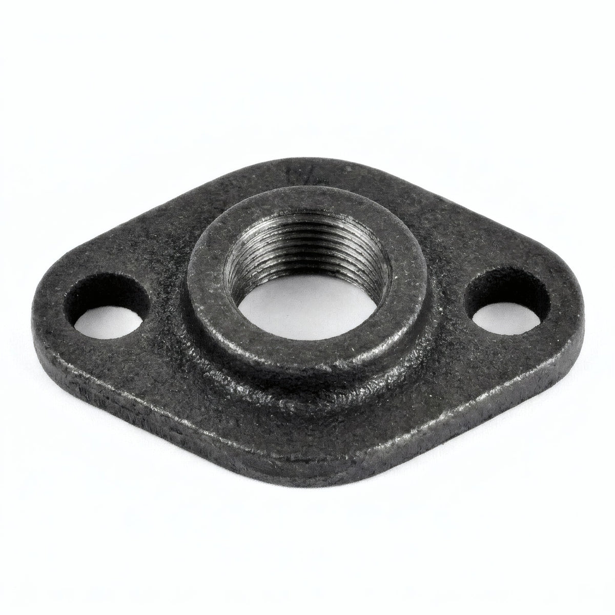 Platine noire ovale - photo produit fond blanc 2