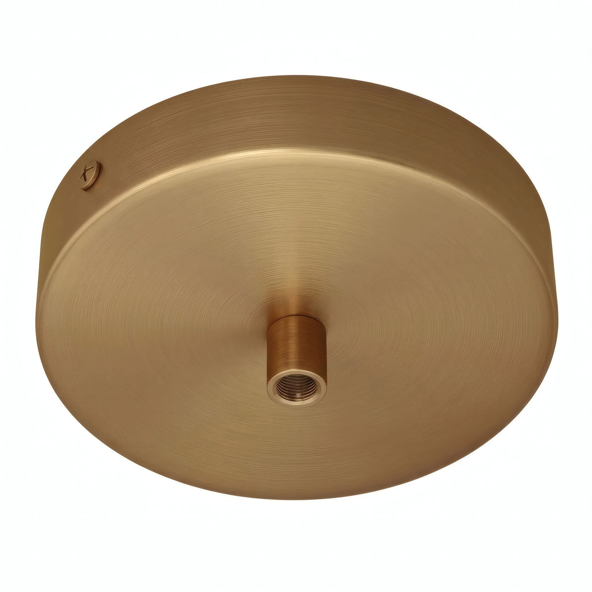 Florão cilíndrico em metal, Ø 120 mm — Cilíndrico em metal / Bronze acetinado