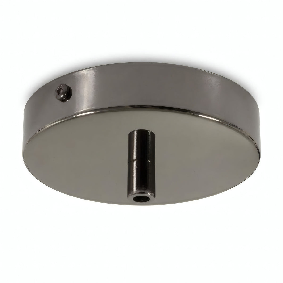 Florão cilíndrico em metal, Ø 120 mm — Cilíndrico em metal / Pérola negra