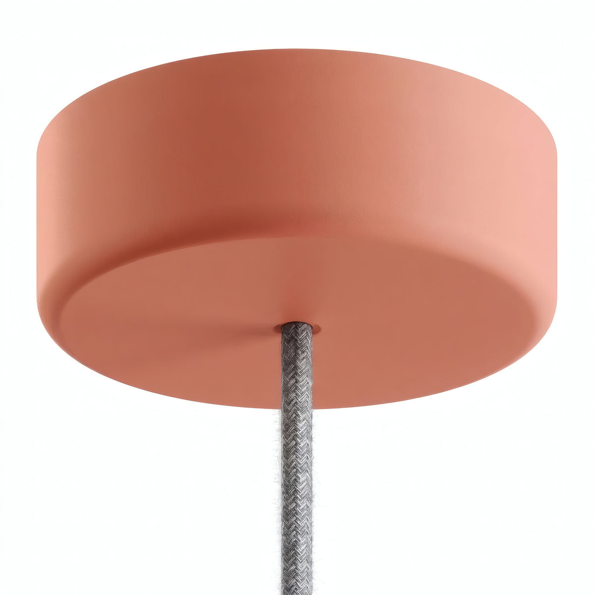 Florão em silicone de exterior IP65, Ø 125 mm — Salmão
