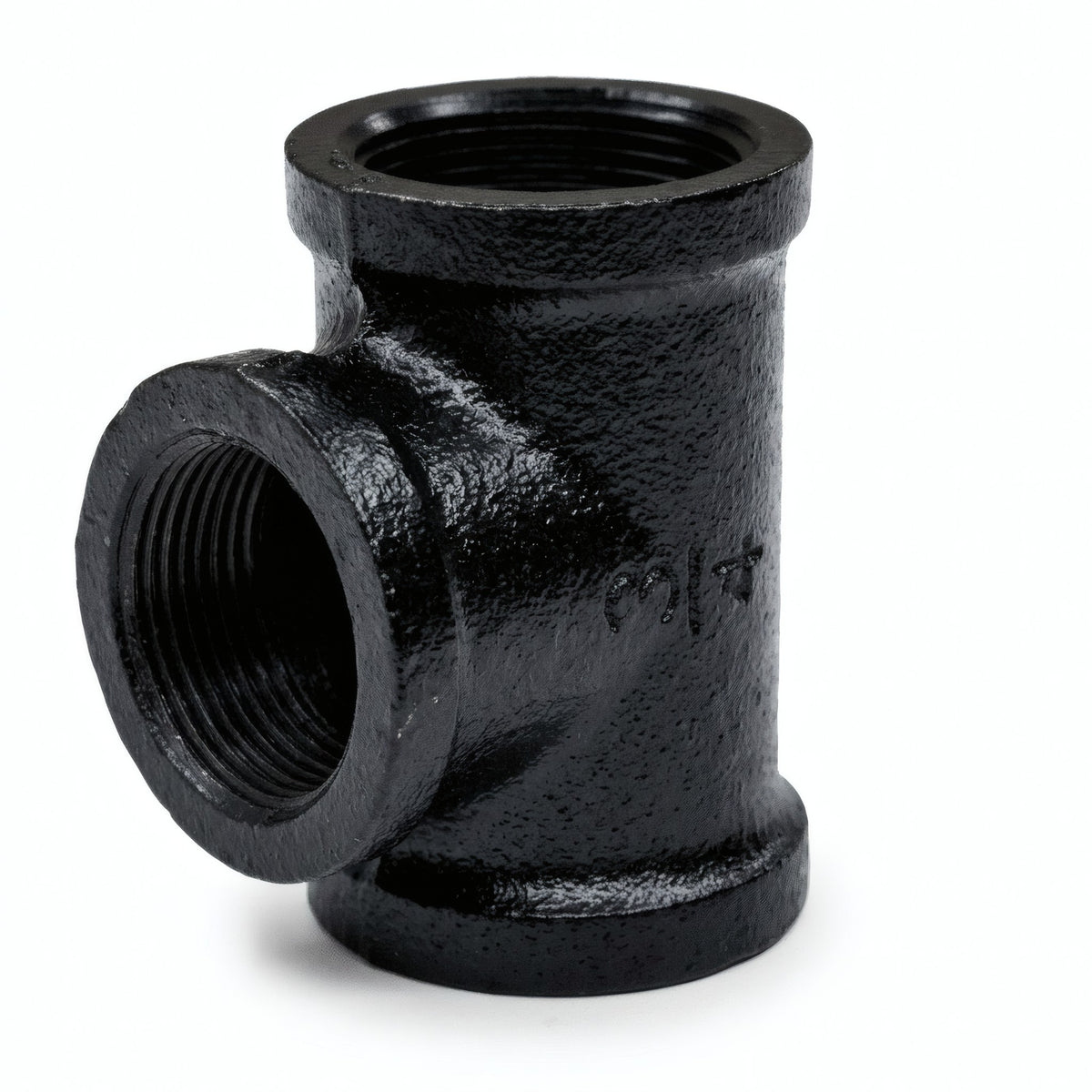 Té 3 voies F/F/F - déco – peinture noire - photo produit fond blanc 6