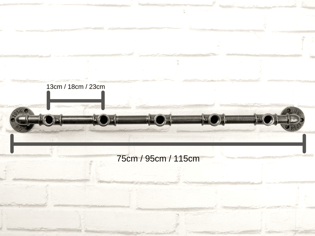 rack 5 crochets en fonte dimensions