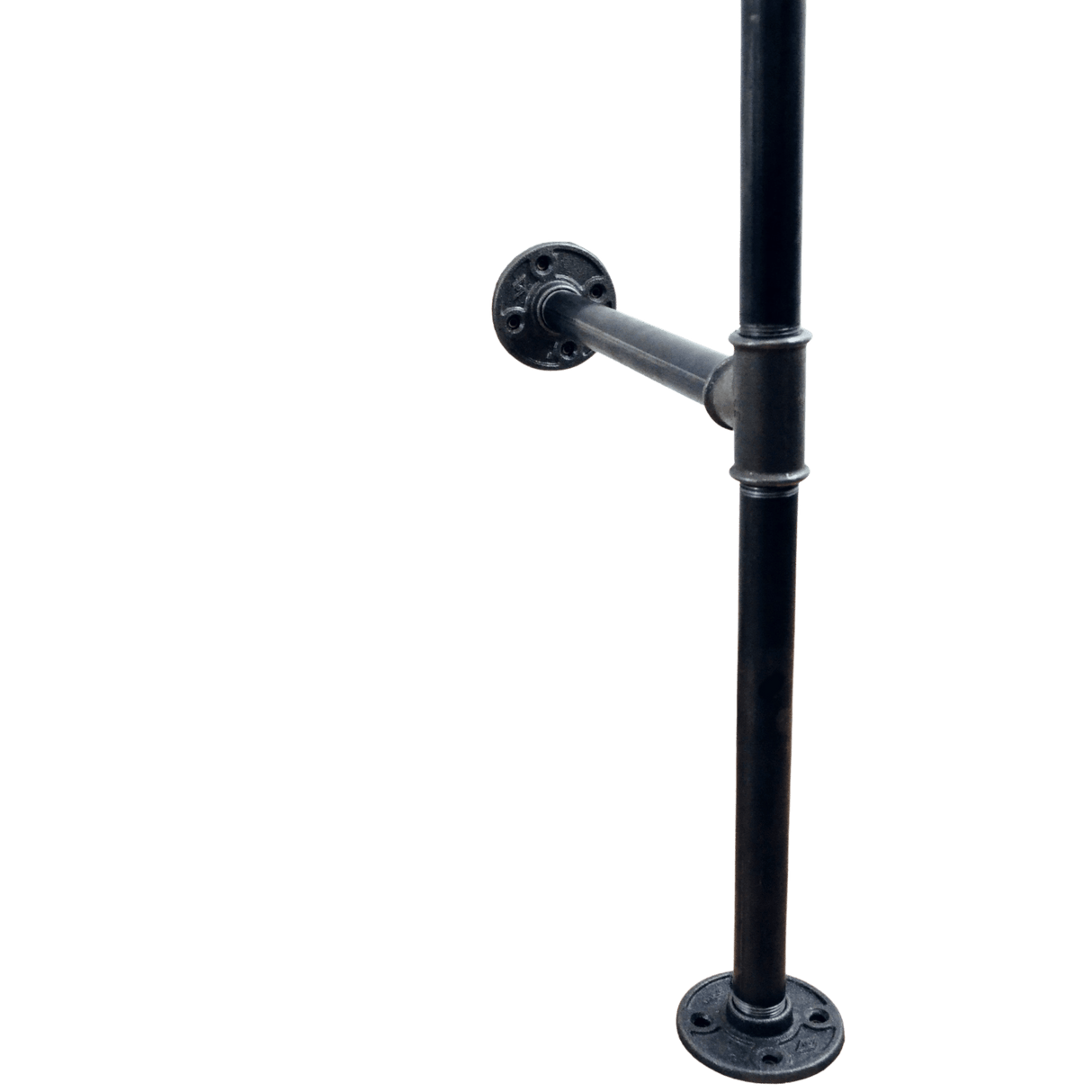 Suporte para cabides, estilo industrial