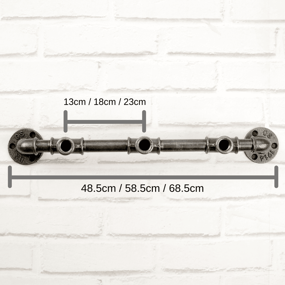 rack 3 crochets dimensions