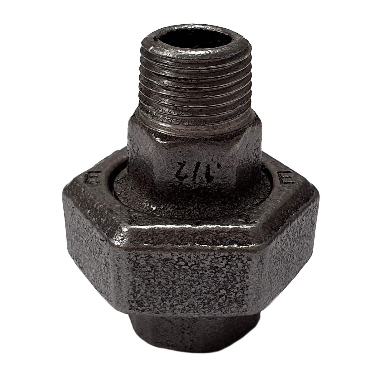 Raccord fonte noire union conique Mal/Fem