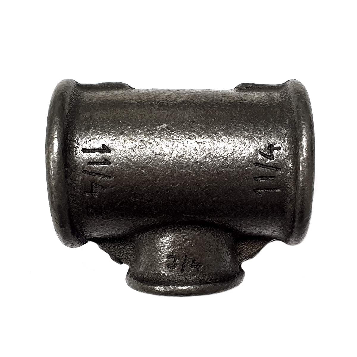 Raccord Té réduit fonte noire Fem/Fem/Fem (33x42)-(20x27)-(33x42)