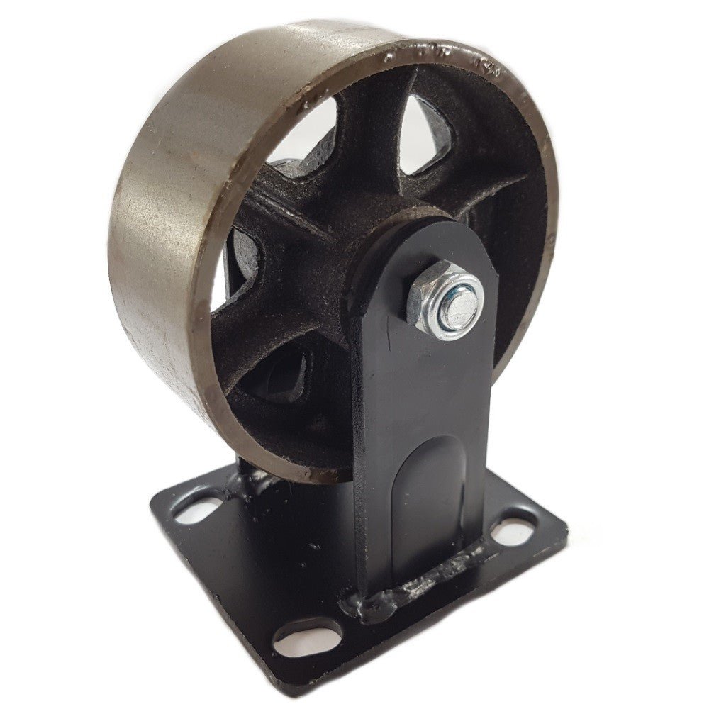 Roulette industrielle noire métal pour meuble