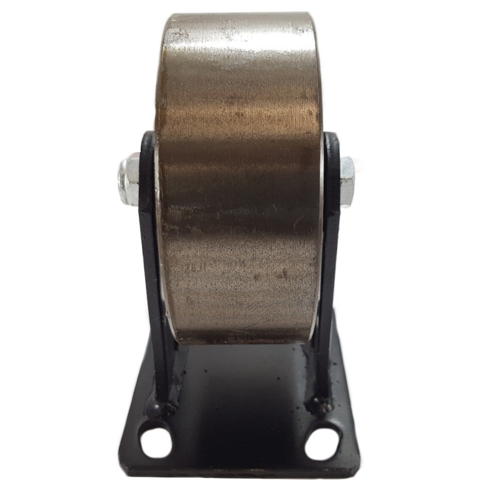 Roulette industrielle noire métal pour meuble