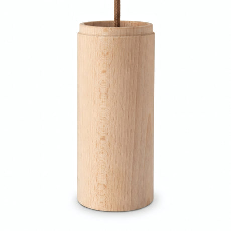 Quebra-luz cilíndrico de faia para foco com casquilho E27 — Madeira natural