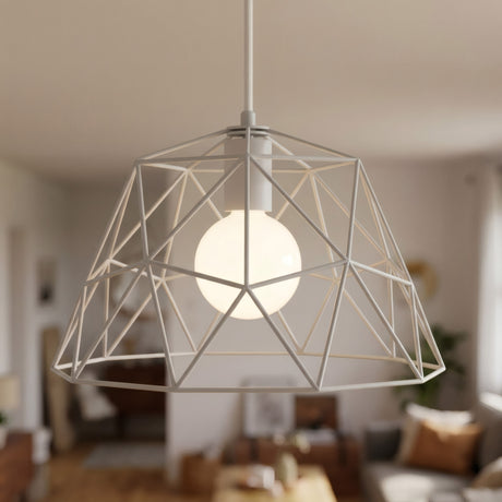 Quebra-luz gaiola cúpula XL metal Ø 35 cm com casquilho E27