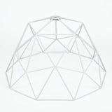 Quebra-luz gaiola cúpula XL metal Ø 35 cm com casquilho E27 — Branco
