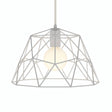 Quebra-luz gaiola cúpula XL metal Ø 35 cm com casquilho E27 — Branco