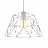 Quebra-luz gaiola cúpula XL metal Ø 35 cm com casquilho E27 — Branco
