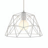 Quebra-luz gaiola cúpula XL metal Ø 35 cm com casquilho E27 — Branco