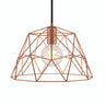 Quebra-luz gaiola cúpula XL metal Ø 35 cm com casquilho E27 — Cobre