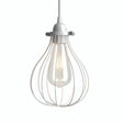 Quebra-luz gaiola de metal em gota com braçadeira regulável — Branco