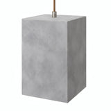Quebra-luz cubo em cimento com casquilho E27 — Cimento claro