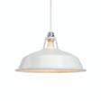 Quebra-luz em sino esmaltado Ø 38 cm para casquilho E27 — Branco