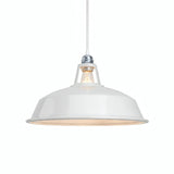 Quebra-luz em sino esmaltado Ø 38 cm para casquilho E27 — Branco
