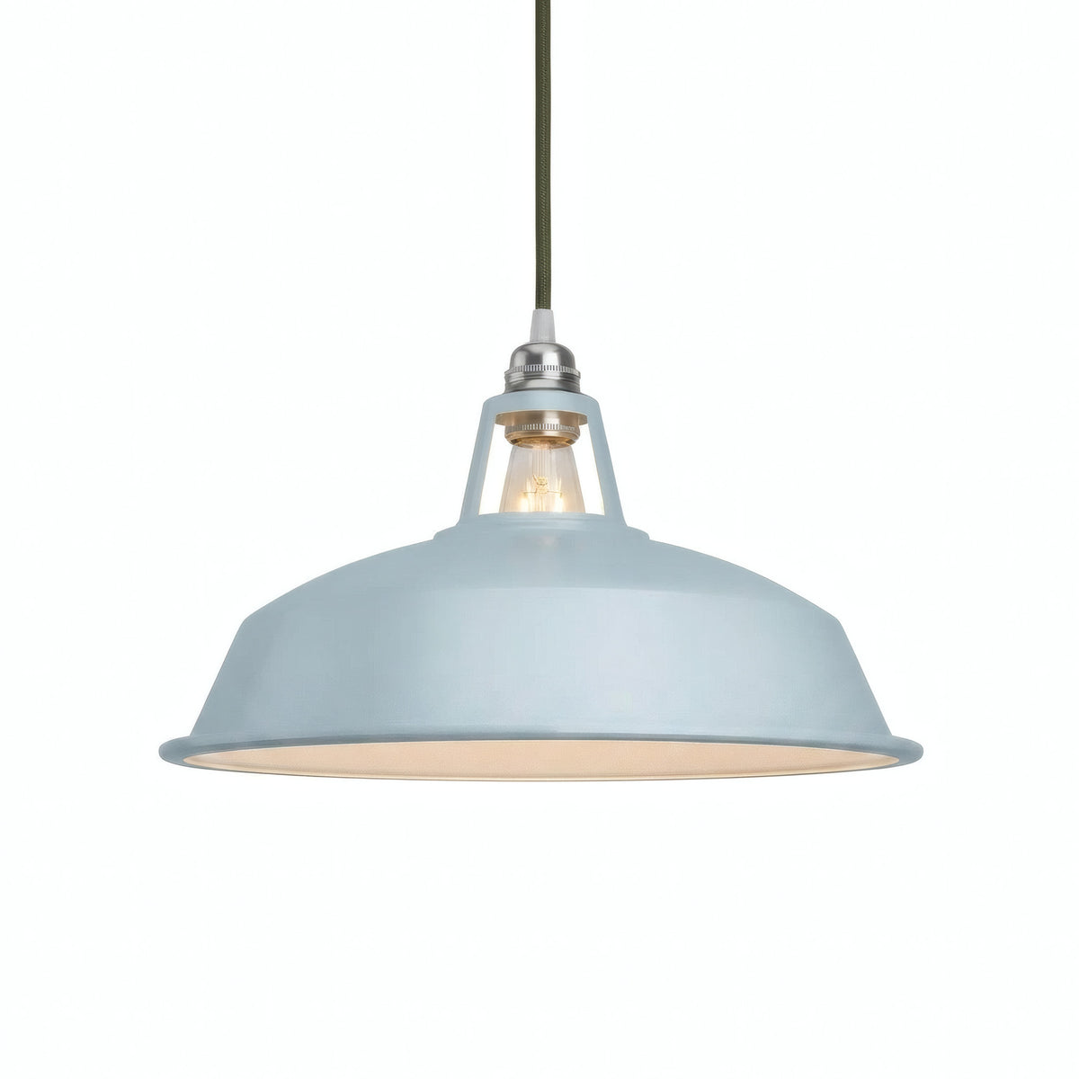 Quebra-luz em sino esmaltado Ø 38 cm para casquilho E27