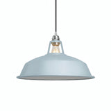 Quebra-luz em sino esmaltado Ø 38 cm para casquilho E27 — Azul céu