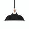 Quebra-luz em sino esmaltado Ø 38 cm para casquilho E27 — Preto