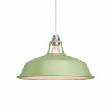 Quebra-luz em sino esmaltado Ø 38 cm para casquilho E27 — Verde relva