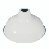 Quebra-luz cónico em metal Ø 30 cm para casquilho E27 — Branco