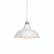 Quebra-luz cónico em metal Ø 30 cm para casquilho E27 — Branco