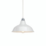 Quebra-luz cónico em metal Ø 30 cm para casquilho E27 — Branco